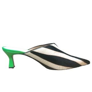 Zebra Print Wandler Heels